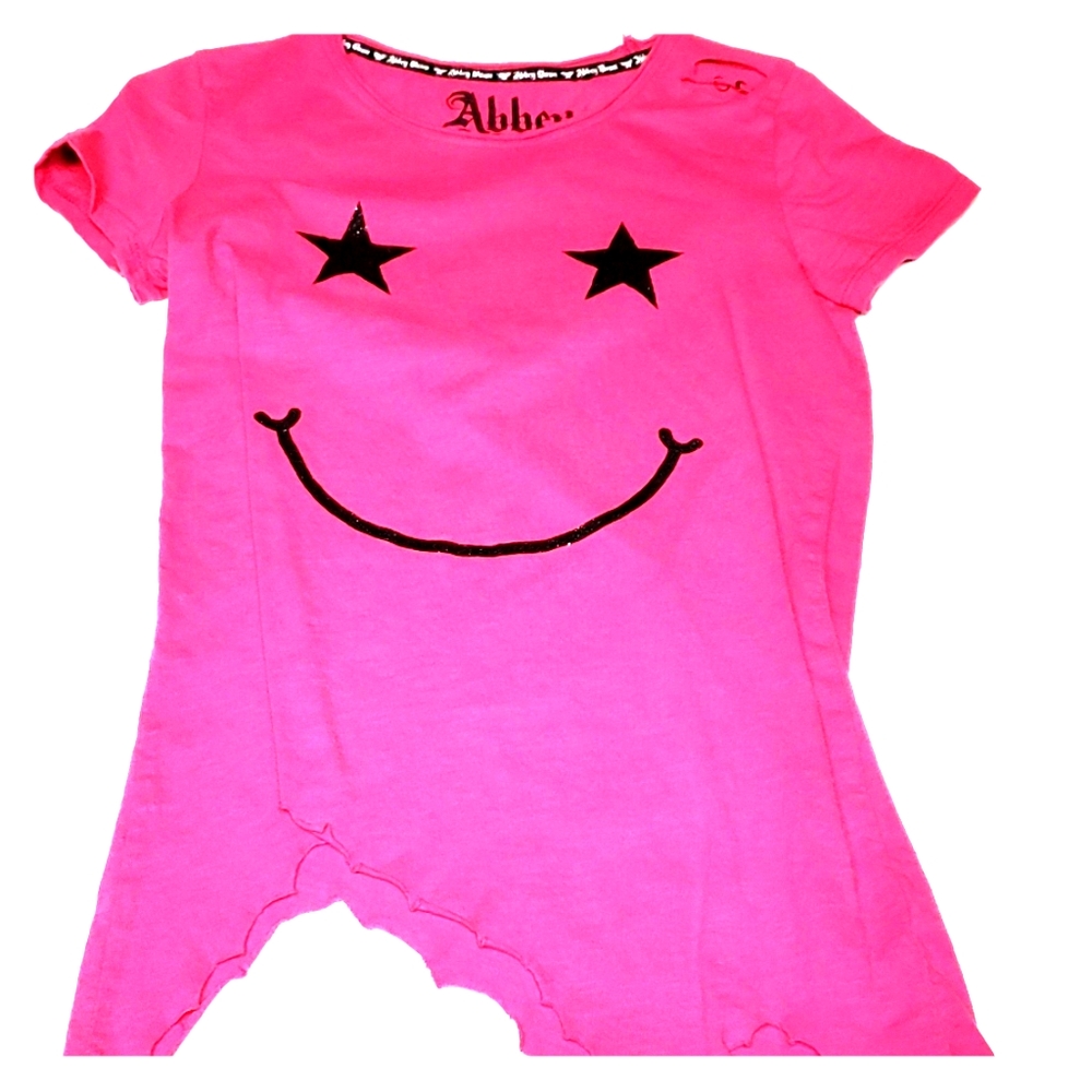 Abbey Dawn rebel pink smile tee